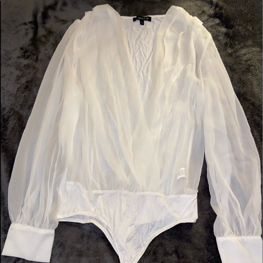 Sheer Nights Ivory Bodysuit